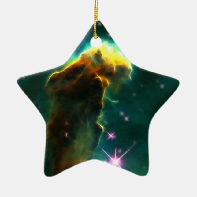 The Eagle column IC 4703 NASA Ceramic Tree Decoration (Front)