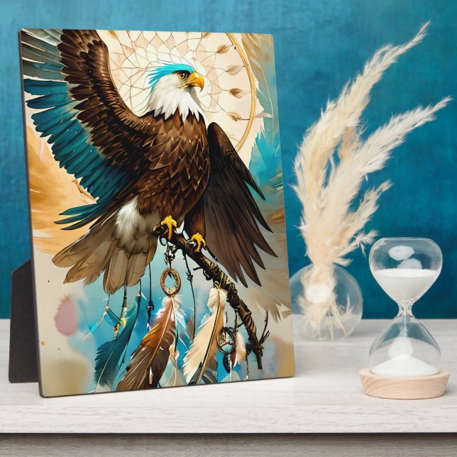 The Eagle Dreamcatcher | Tabletop Plaque (Side)