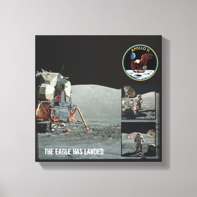 The Eagle has landed Apollo 11 canvas (Front)
