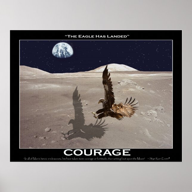 THE EAGLE HAS LANDED ~ Art Poster (Front)