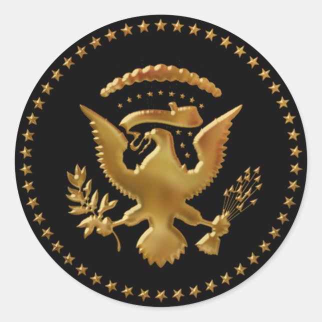 The Eagle has landed... Classic Round Sticker (Front)