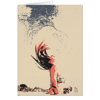 The eagle spirit, sexy girl in bikini abstract art