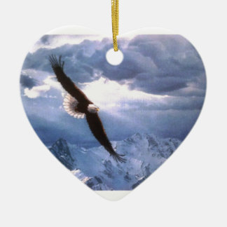 The Eagle Weathers the Storm Ceramic Tree Decoration
