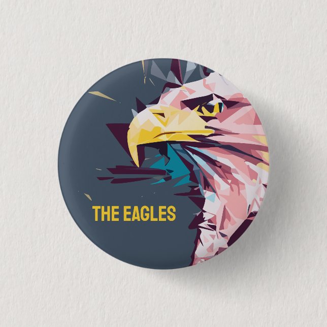 The Eagles 3 Cm Round Badge (Front)