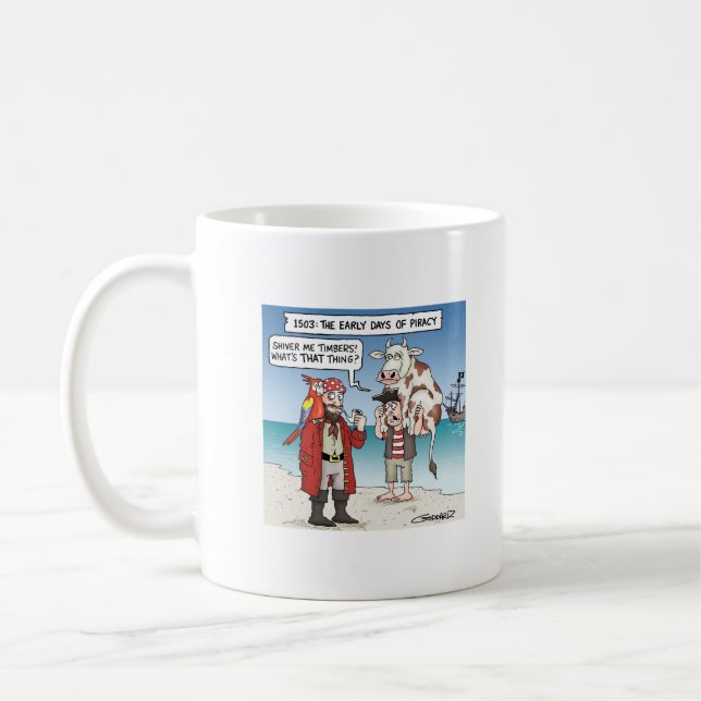 The early days of piracy coffee mug (Left)