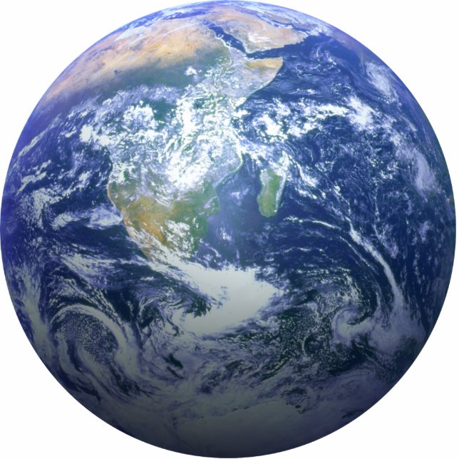 The Earth - 3D Effect Standing Photo Sculpture (Front)