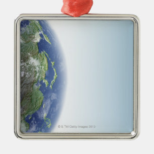 The Earth 5 Metal Tree Decoration