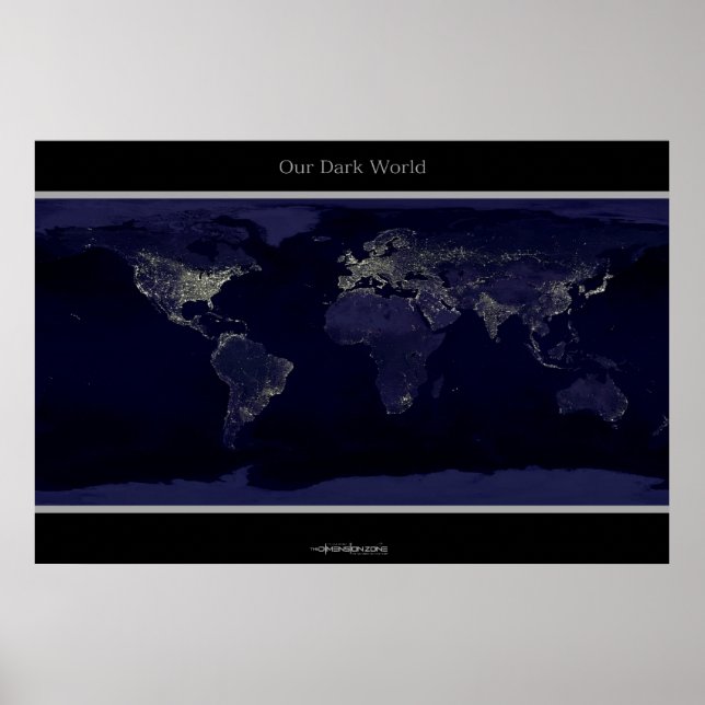 The Earth at Night Poster (Front)