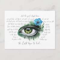 The Earth Began to Heal Postcard