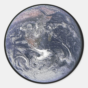The Earth from Space Classic Round Sticker