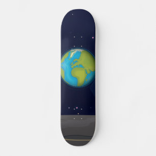 The Earth from the Moon Skateboard