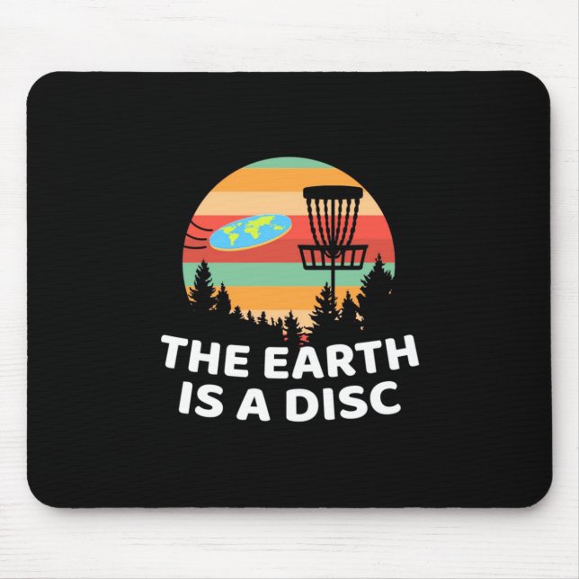 The Earth Is A Disc Golf Mouse Mat (Front)