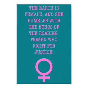 The Earth is Female Photo Print
