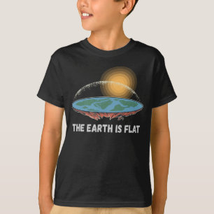 The Earth Is Flat Humorous Theory  T-Shirt