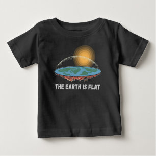 The Earth Is Flat Humourous Theory Baby T-Shirt
