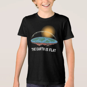 The Earth Is Flat Humourous Theory  Tri-Blend Shirt