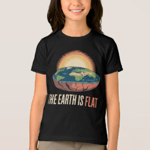 The Earth Is Flat Humourous Theory  Tri-Blend Shirt