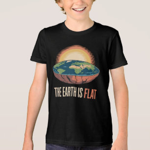 The Earth Is Flat Humourous Theory  Tri-Blend Shirt