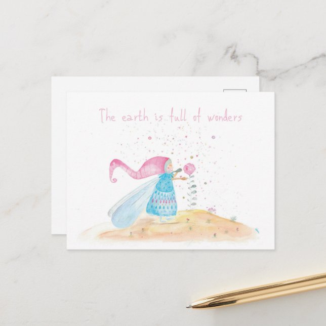 The earth is full of wonders postcard (Front/Back In Situ)