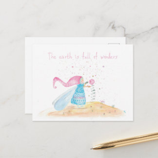 The earth is full of wonders postcard