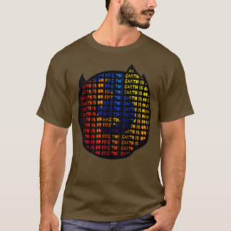 THE EARTH IS ON FIRE FIREFOX PRINT T-Shirt