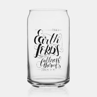 The Earth is the Lord's Iced Coffee Glass