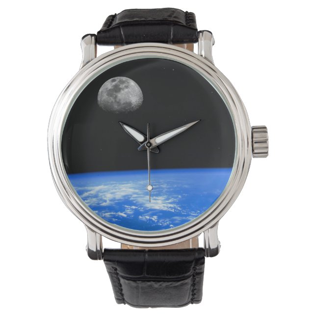 The Earth & Moon Wrist Watch (Front)