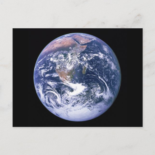 The Earth seen from Apollo 17 aka The Blue Marble Postcard (Front)