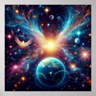 The Earth, the Stars and the Planets Poster