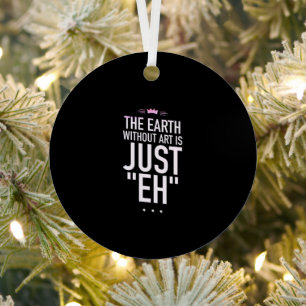 The earth without art is just “eh” metal tree decoration