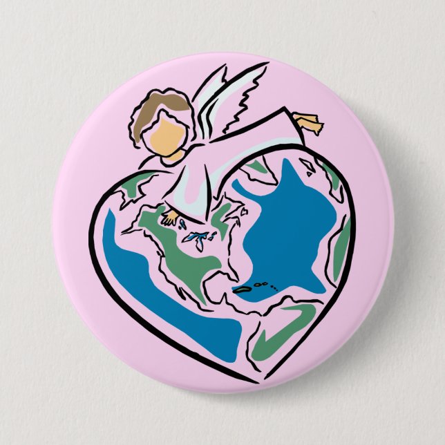The Earth's Angel - 7.5 Cm Round Badge (Front)
