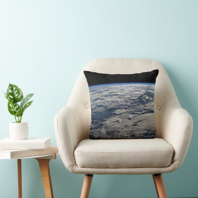The Earth's Limb Above A Cloudy Western Australia. Cushion (Chair)
