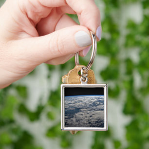 The Earth's Limb Above A Cloudy Western Australia. Key Ring