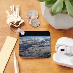 The Earth's Limb Above A Cloudy Western Australia. Key Ring