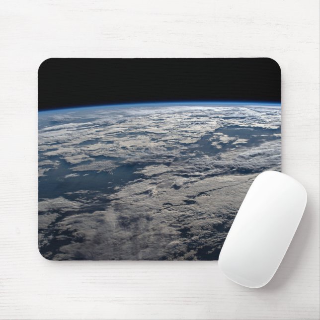 The Earth's Limb Above A Cloudy Western Australia. Mouse Mat (With Mouse)