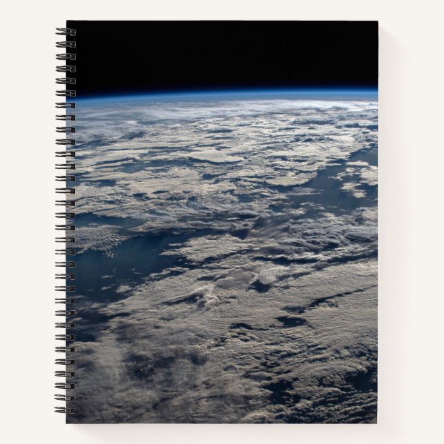 The Earth's Limb Above A Cloudy Western Australia. Notebook (Front)