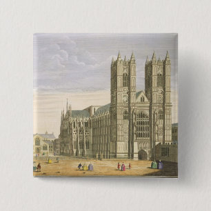 The East Prospect of the Abbey of St. Peter and th 15 Cm Square Badge