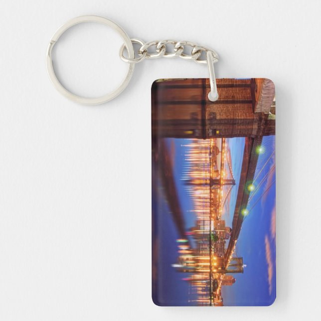 The East River, Brooklyn Bridge, Manhattan Key Ring (Front)