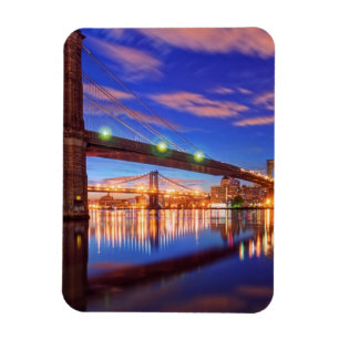 The East River, Brooklyn Bridge, Manhattan Magnet