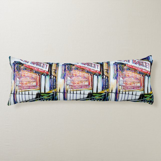 The East Village's Garden of Wisdom Body Cushion (Front)