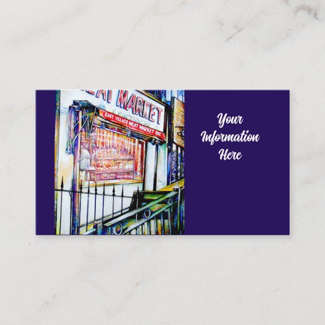 The East Village's Garden of Wisdom Business Card (Front)