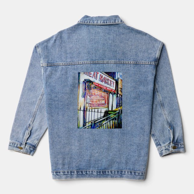 The East Village's Garden of Wisdom Denim Jacket (Back)