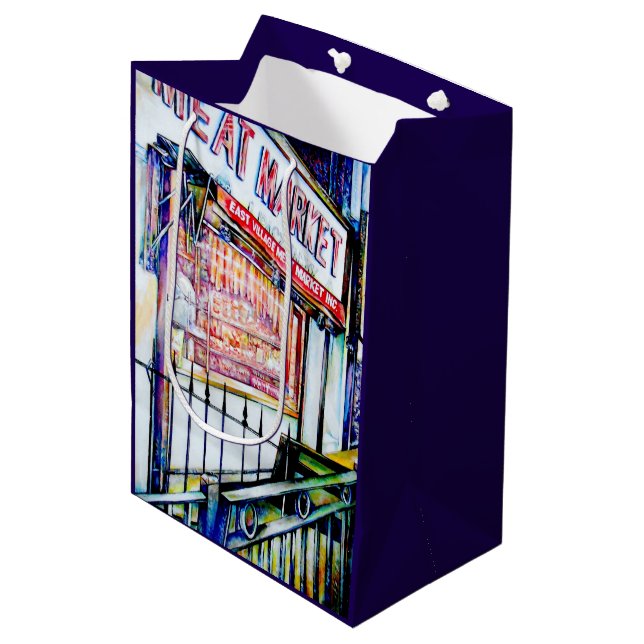 The East Village's Garden of Wisdom Medium Gift Bag (Front Angled)