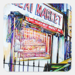 The East Village's Garden of Wisdom Square Sticker