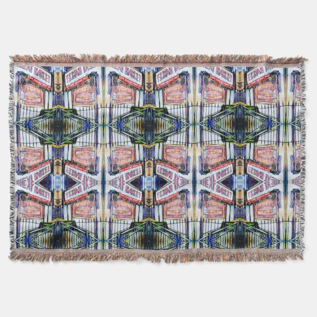 The East Village's Garden of Wisdom Throw Blanket (Front)