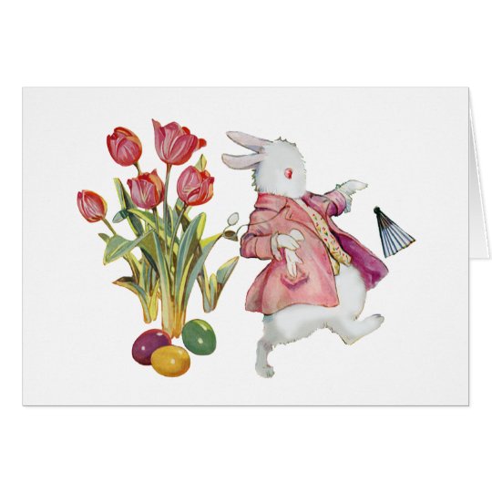 The Easter Bunny Runs Away Card