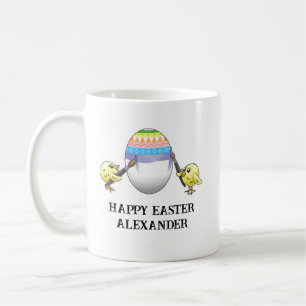 The Easter egg is painted by the chickens Coffee Mug