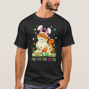 The Easter Kitty Easter Egg Bunny Ear Kitty Cat Ea T-Shirt