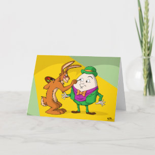 The Easter Rabbit and Humpty Dumpty greeting card
