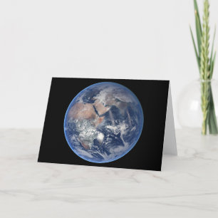 The Eastern Hemisphere On Planet Earth. Card